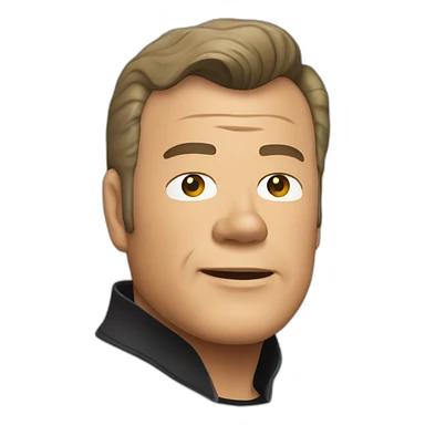 william shatner kirk sticker