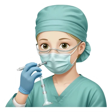 A victorian surgeon using chloroform as an anaesthetic on a patient during an operation sticker