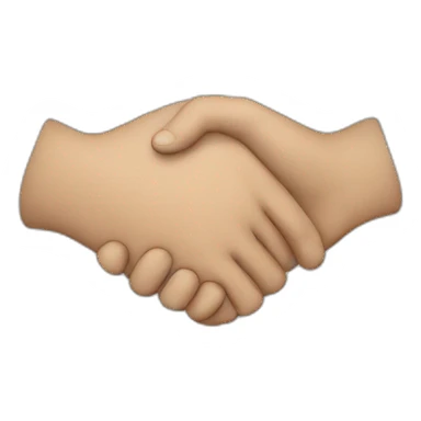 man holding hands with website sticker