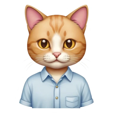 cat wearing a shirt  sticker