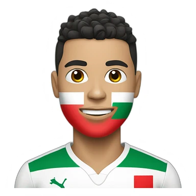 Ronaldo with the flag of palestine sticker