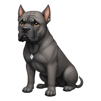 Cane corso pointy ears sticker