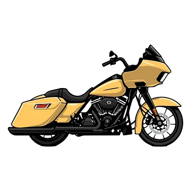 Black road glide  sticker