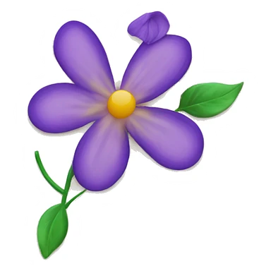 Letter stamp with flower sticker