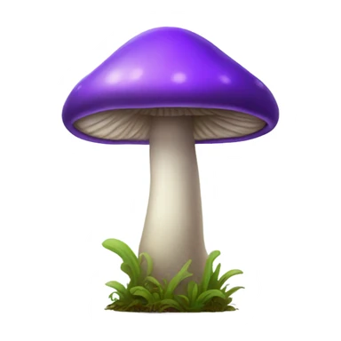 purple mushroom  sticker