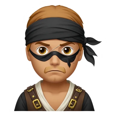 Irritated pirate sticker