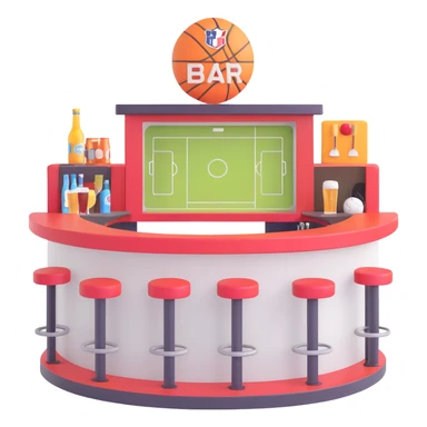 a sports bar sticker