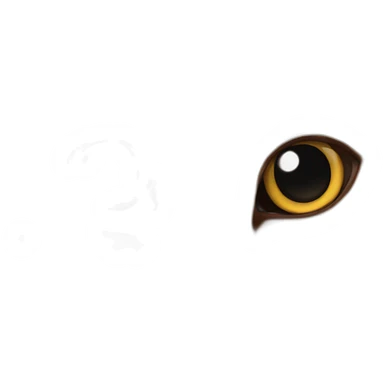 een bruine kat met bruine ogen sticker