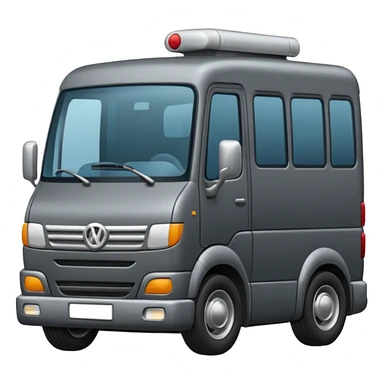 quiero un emoji de un camion en tonos grises sticker
