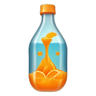 liquid orange sticker