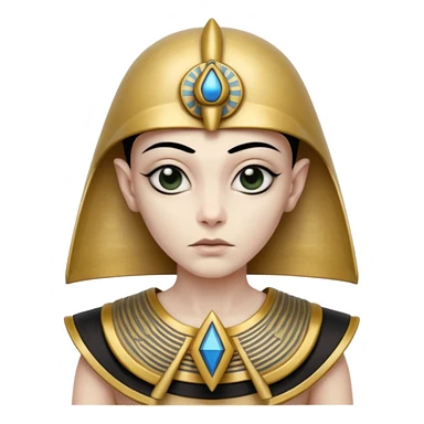 alien, wearing egypt nazi custome, half body sticker