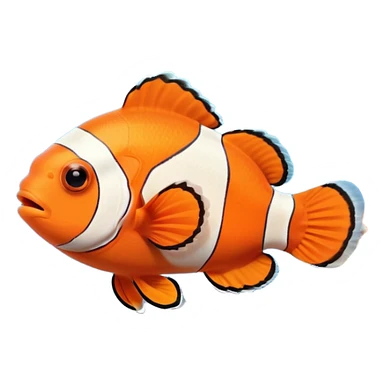 Clown fish in coral in the aquarium sticker
