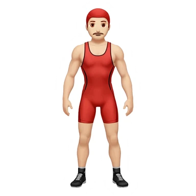 red wrestling singlet sticker