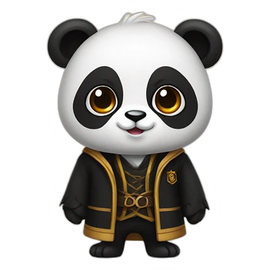 Panda en costume de harry potter sticker