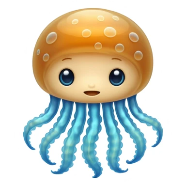 Baby jellyfish with unique design sticker