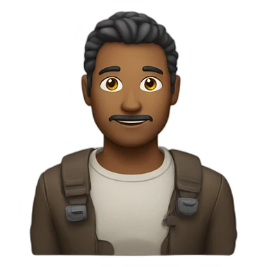 A man with cofia sticker