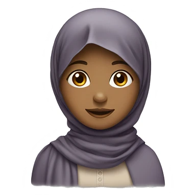 Muslim, little girl with a headscarf. sticker