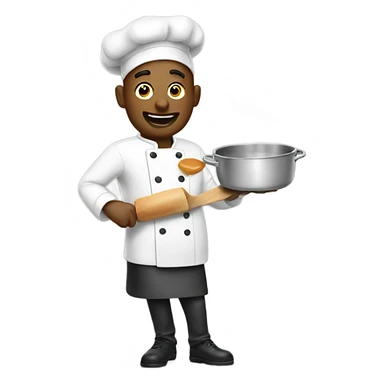 Emoji chef cooking up more emojis sticker
