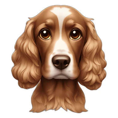 Cocker noir et chocolat sticker