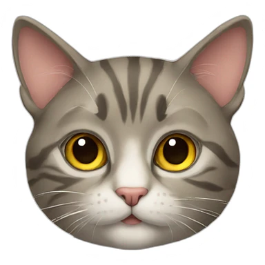 a student cat sticker