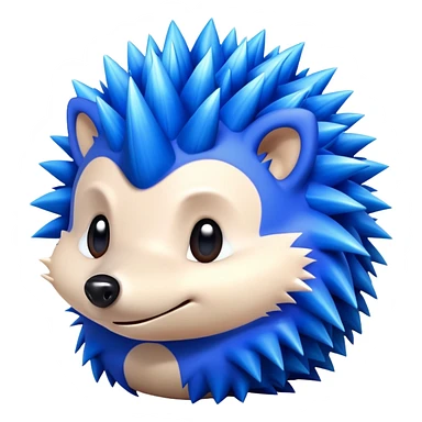 blue hedgehog  sticker