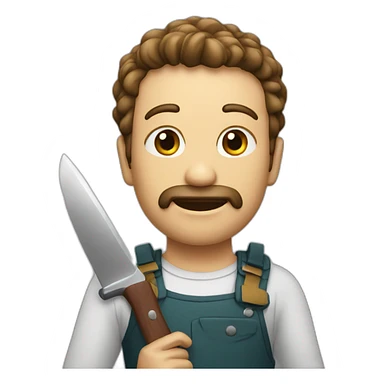 Couteau sang sticker