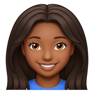 Normani with long dark brown hair sticker