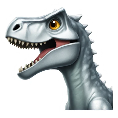 Chrome dinosaur sticker