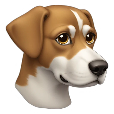 a dog dolichocephalic in profile sticker