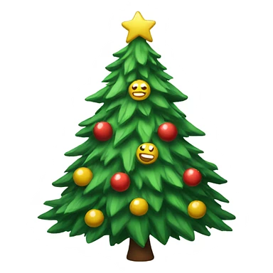 Talking Christmas tree sticker