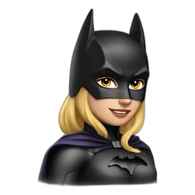 Batman on cat woman sticker