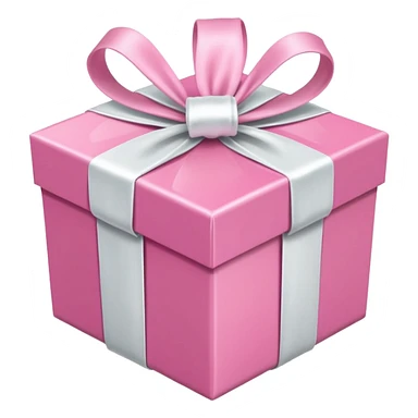 pink gift box sticker
