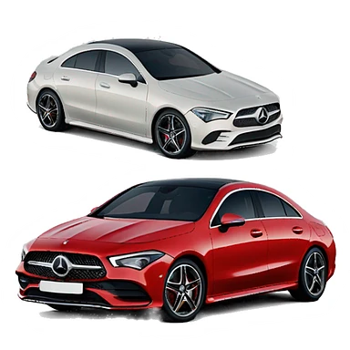 Mercedes cla 2022 red  sticker