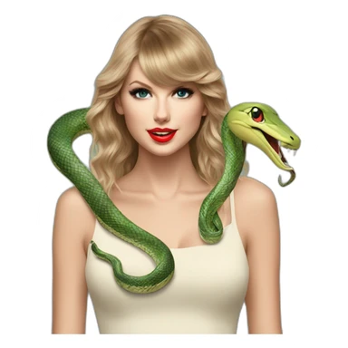 Taylor swift with snake sticker