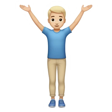 Create an emoji of a person walking on tiptoes, trying not to get caught. They should have a sneaky posture, arms slightly raised for balance, and a focused or mischievous expression sticker