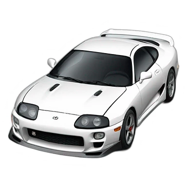 Toyota supra mk5 white sticker