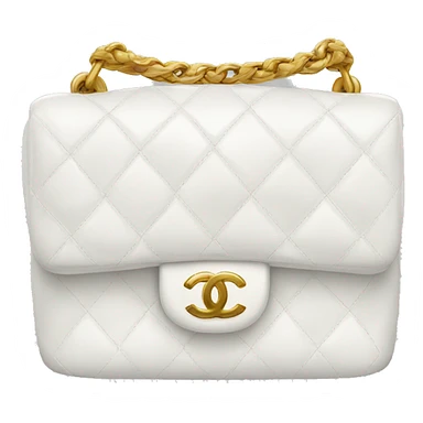 White Chanel bag sticker