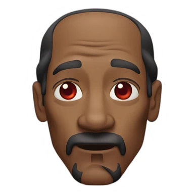 snoop dog squinty red eyes sticker