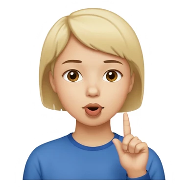 Como el primero pero que el dedo este en la boca  sticker