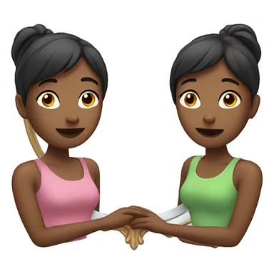 Woman holding in the mirror sticker