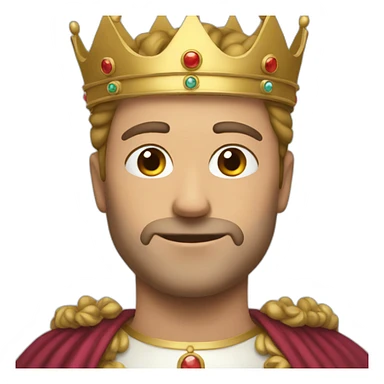 a man with crown ] sticker