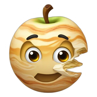 Jupiter qui écrase une pomme sticker