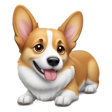 Corgi with mašle sticker
