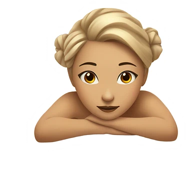 Girl in spa sticker