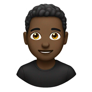 Black color pop sticker