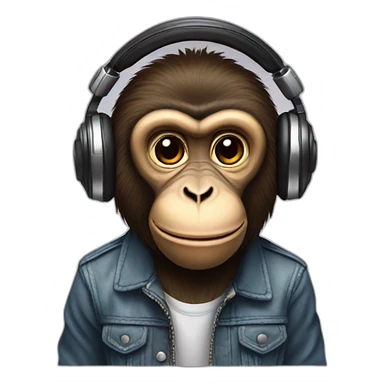 dj monkey sticker