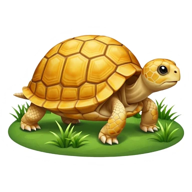 A young yellow tortoise sticker