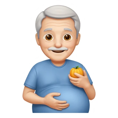 Pregnant grandpa sticker