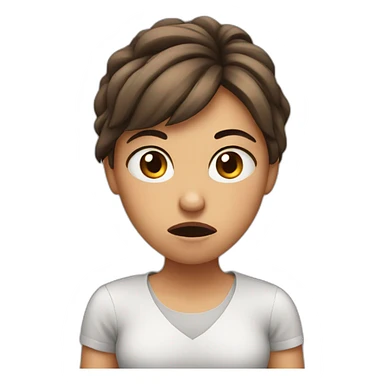 Girl Irritated  sticker