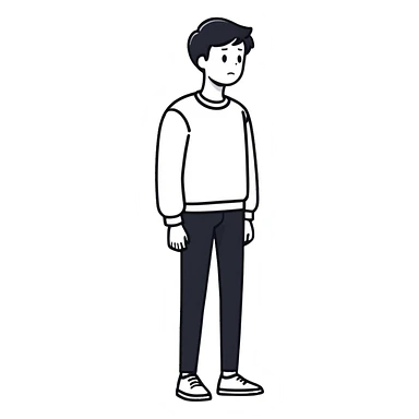 awkward standing  sticker